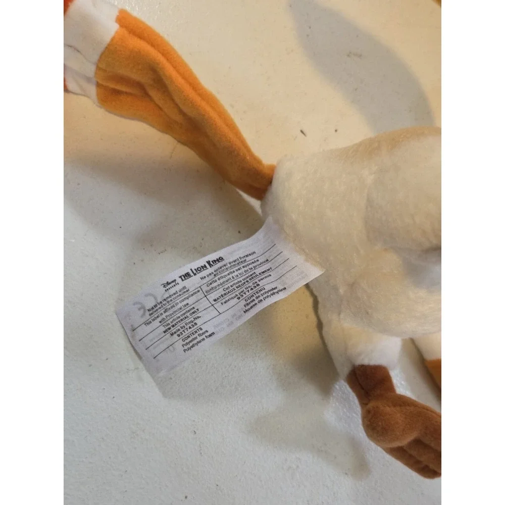 Disney Lion King Zazu Plush Bird Broadway Musical Orange White Stuffed Doll 9